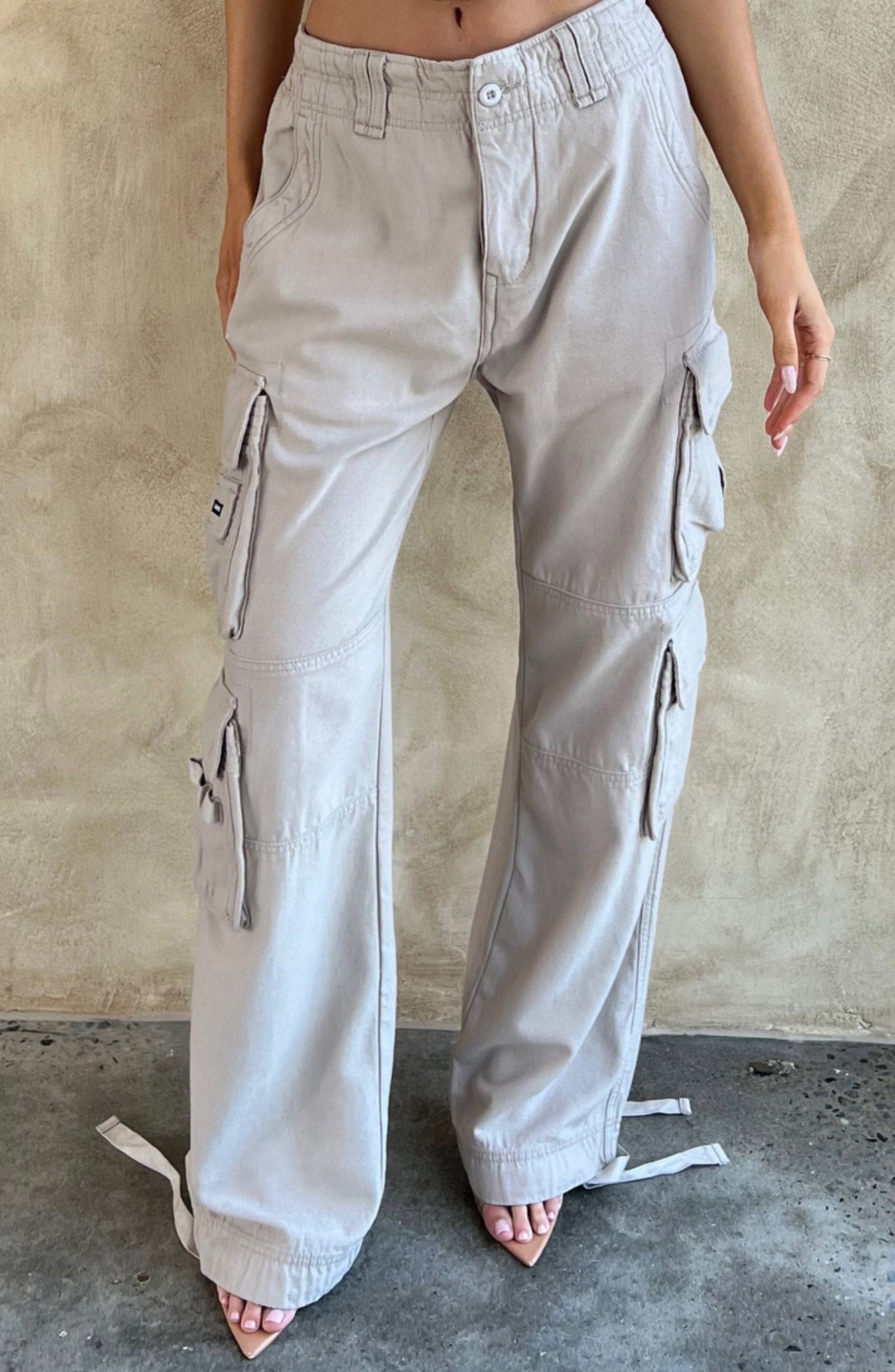 Pantalones cargo Tinashe - Gris claro